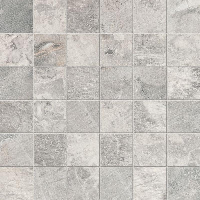 ABK FOSSIL Mosaico Quadretti Light Grey 30x30 cm 8.5 mm Matte