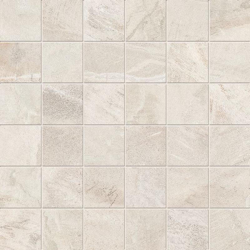 ABK FOSSIL Mosaico Quadretti Stone Cream 30x30 cm 8.5 mm Matte