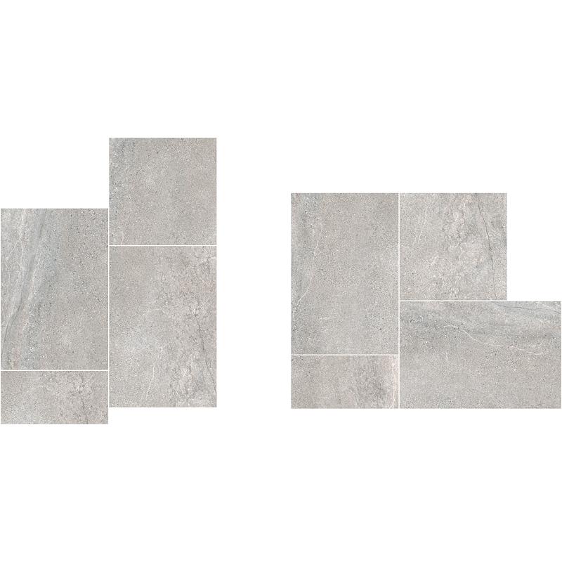 NOVABELL ASPEN Modulo 3 Formati Rock Grey 60x90 cm 20 mm Structured