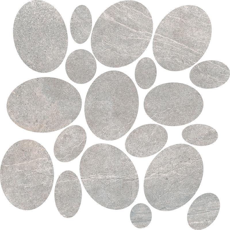 NOVABELL ASPEN Mosaico Sassi Rock Grey 30x30 cm 9.5 mm Matte
