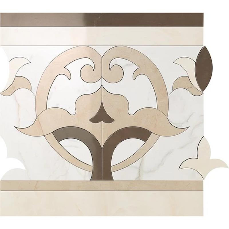 Atlas Concorde MARVEL DECORO ELEGANCE FASCIA WARM 60x60 cm 9 mm Lapped