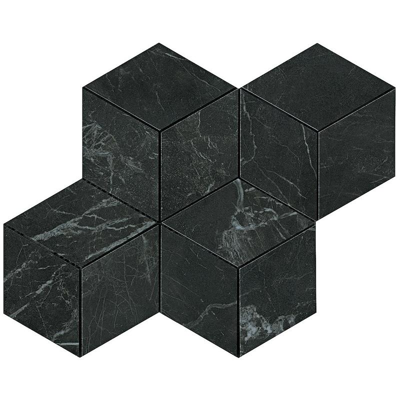 Atlas Concorde MARVEL PRO Noir St laurent Mosaico Esagono 30x35 cm 9 mm Lapped