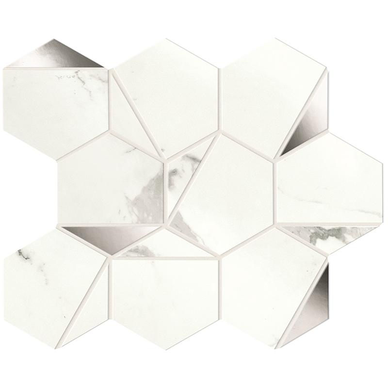 Atlas Concorde MARVEL SHINE Statuario Supremo Platino Hex 25,1x29 cm 8.5 mm Lux