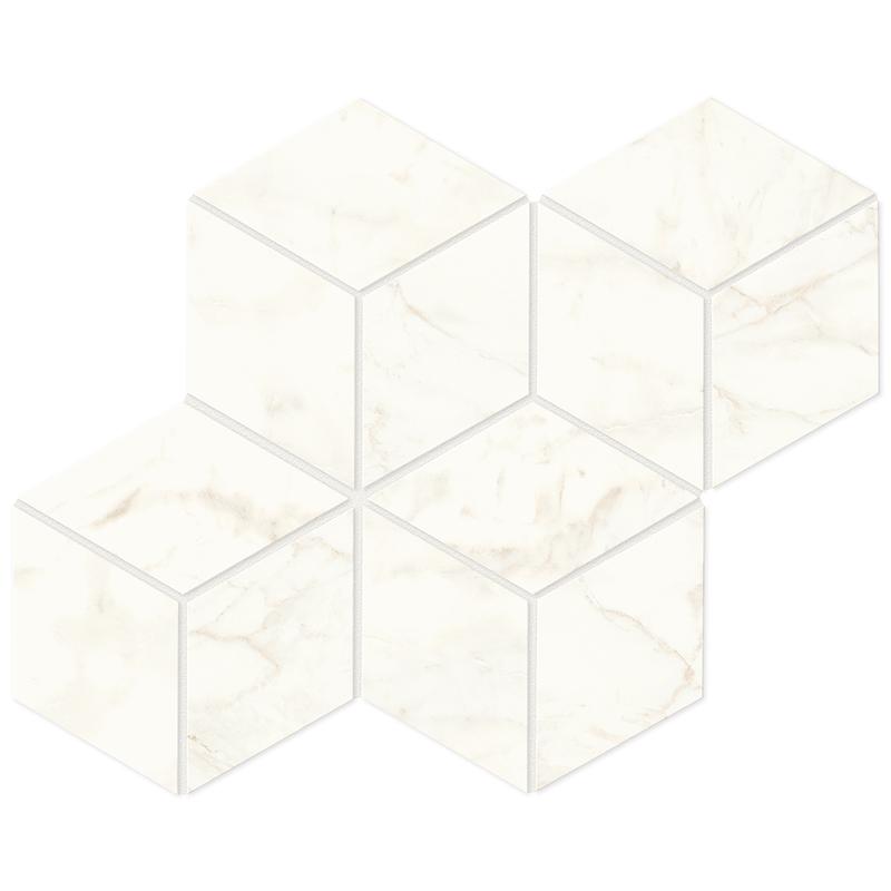 Atlas Concorde MARVEL SHINE Calacatta Delicato Mosaico Esagono 30x35 cm 9 mm Matte