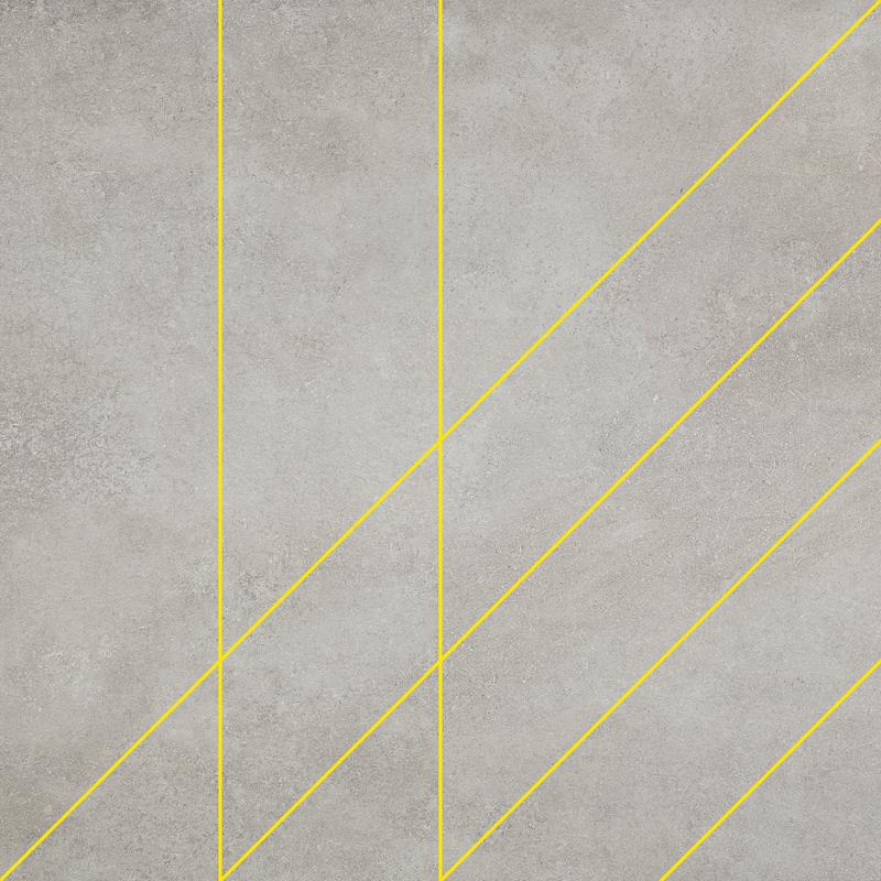 Cedit MATRICE Trama 2 giallo 80x80 cm 9 mm Matte