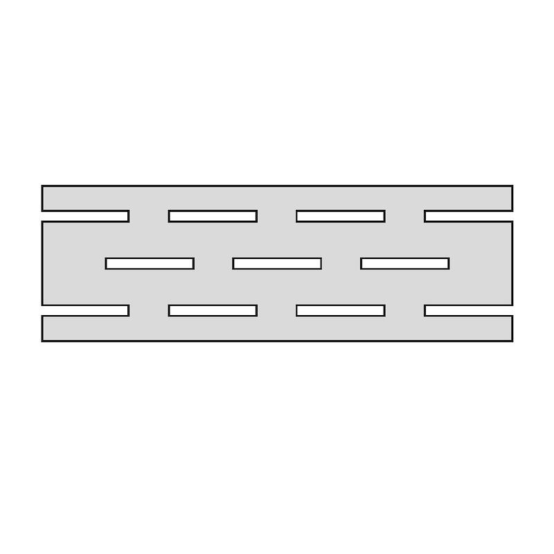 Energieker CEPPO DI GRE' Griglia Multi 20x60 cm 20 mm Structured