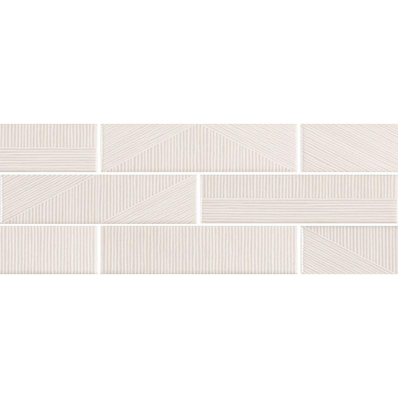 Ceramica Sant'Agostino DECORLINE STRIPEBRICK WHITE 7,3x30 cm 9.4 mm Glossy