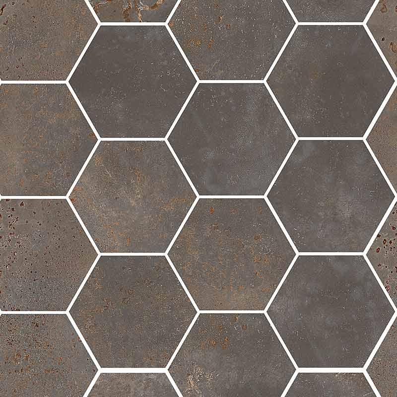 Ceramica Sant'Agostino OXIDART HEXAGON IRON 26x30 cm 10 mm Matte