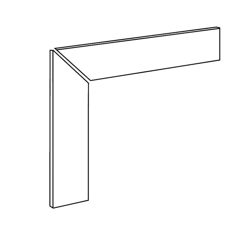 ERGON CORNERSTONE Battiscala Scala DX 45 Slate White 7x60 cm 9.5 mm Matte