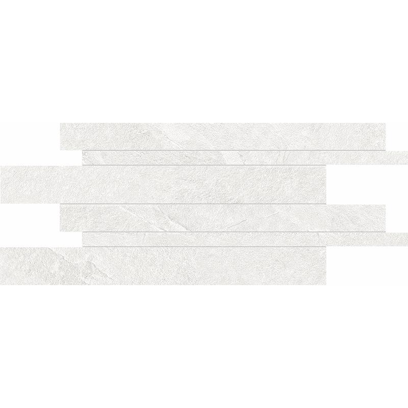 ERGON CORNERSTONE Listelli Sfalsati Slim Slate White 30x60 cm 6.5 mm Matte