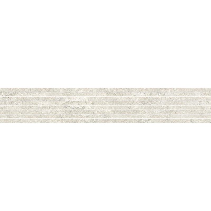 ITALGRANITI Dorset Listello Tratto Bianco Cross Cut 120x20 cm 9 mm Matte
