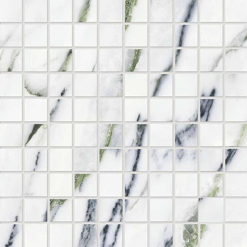 KEOPE ELEMENTS LUX Mosaico Calacatta Verde 30x30 cm 9 mm Lapped