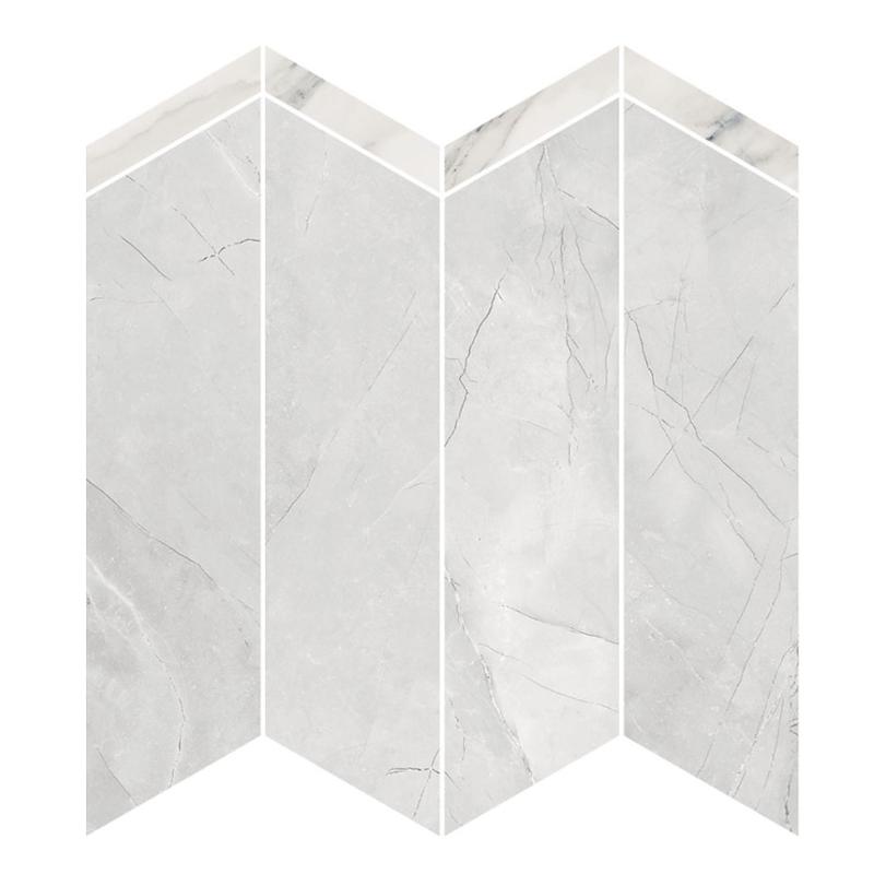 NOVABELL EXTRA Chevron Pulpis Grey Calacatta Select 29,4x28,4 cm 10 mm polished