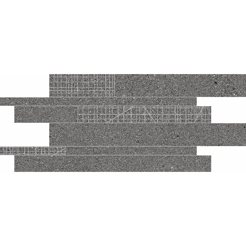 ERGON GRAIN STONE Listelli Sfalsati Dark 30x60 cm 9.5 mm Matte