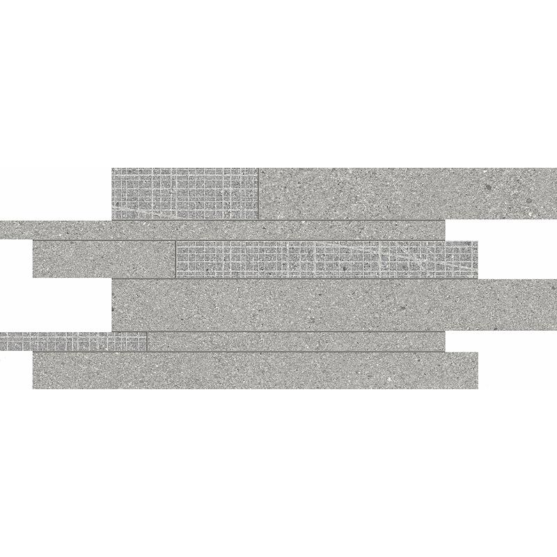 ERGON GRAIN STONE Listelli Sfalsati Grey 30x60 cm 9.5 mm Matte