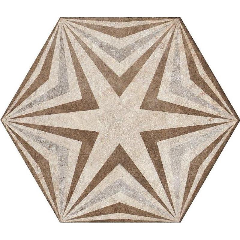 FIORANESE HERITAGE DECO EXAGONA TEXTURE 3 34,5x40 cm 9 mm Matte