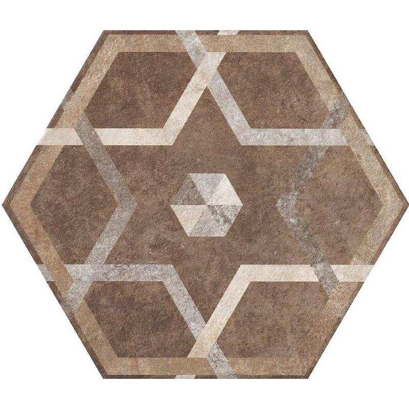 FIORANESE HERITAGE DECO EXAGONA TEXTURE 5 34,5x40 cm 9 mm Matte