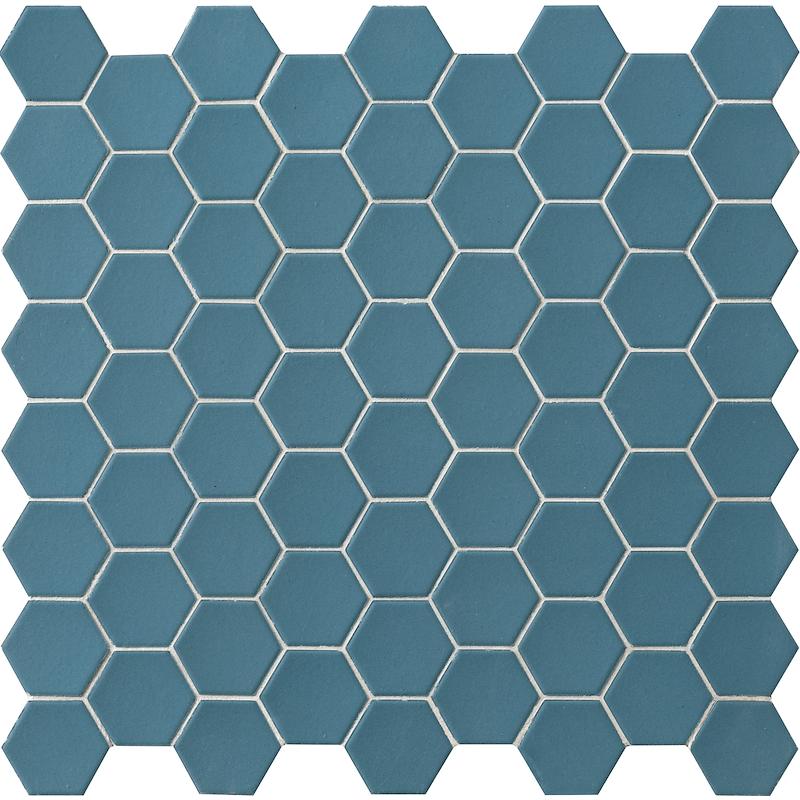 Terratinta Hexa Mosaico Cadet Blue 31,6x31,6 cm 4 mm Matte