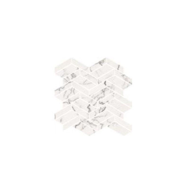 COEM I BIANCHI Mosaico Losanghe Scratched White 30x30 cm 9 mm Matte