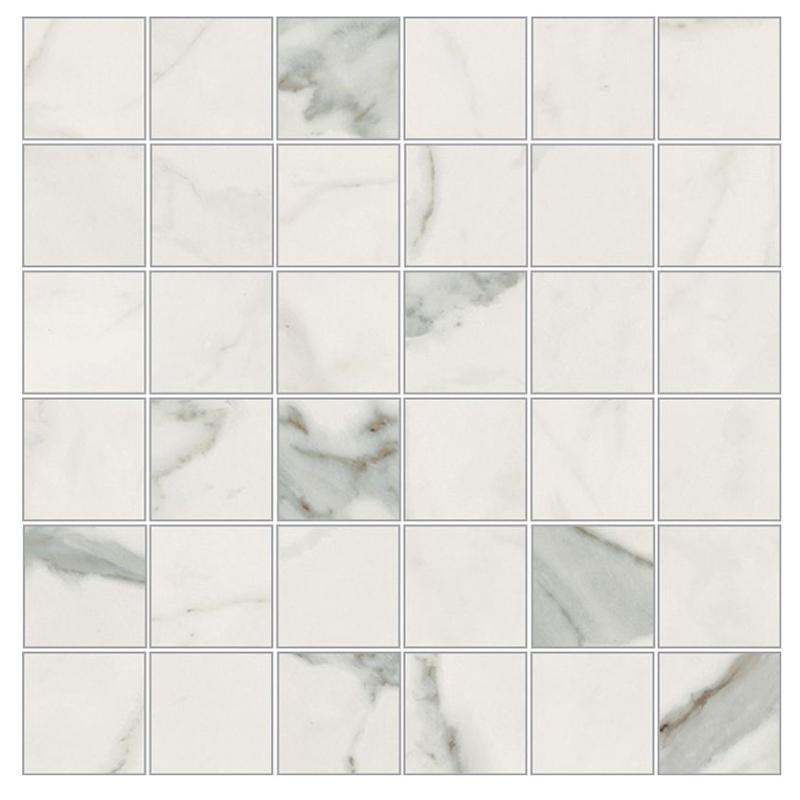 NOVABELL IMPERIAL MICHELANGELO Mosaico Bianco Apuano 30x30 cm 10 mm polished