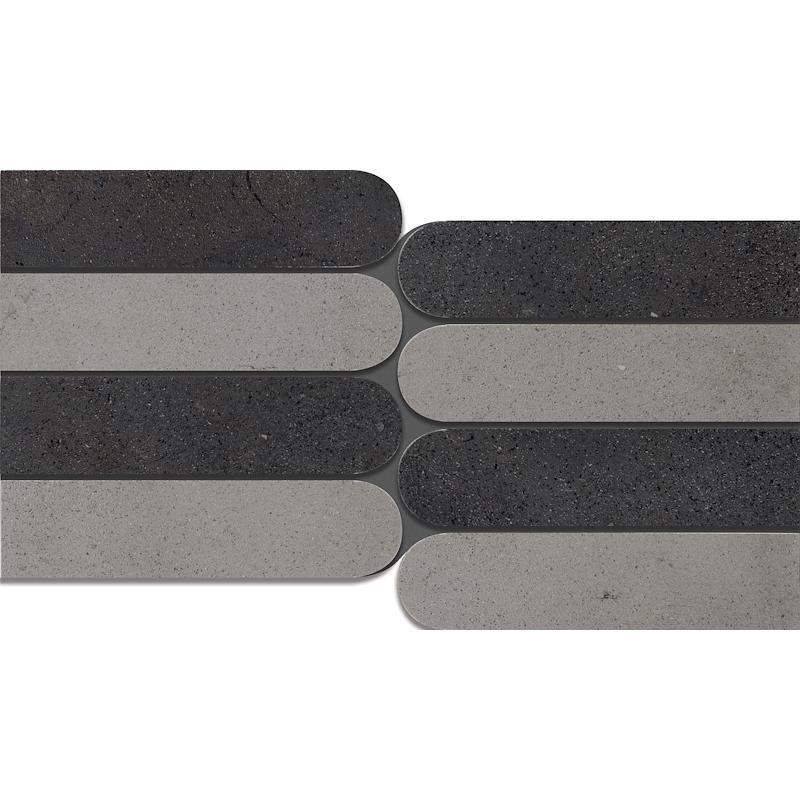 Cercom INFINITY Mosaico Piano Mix Antra Concrete 20x40 cm 8.5 mm Matte