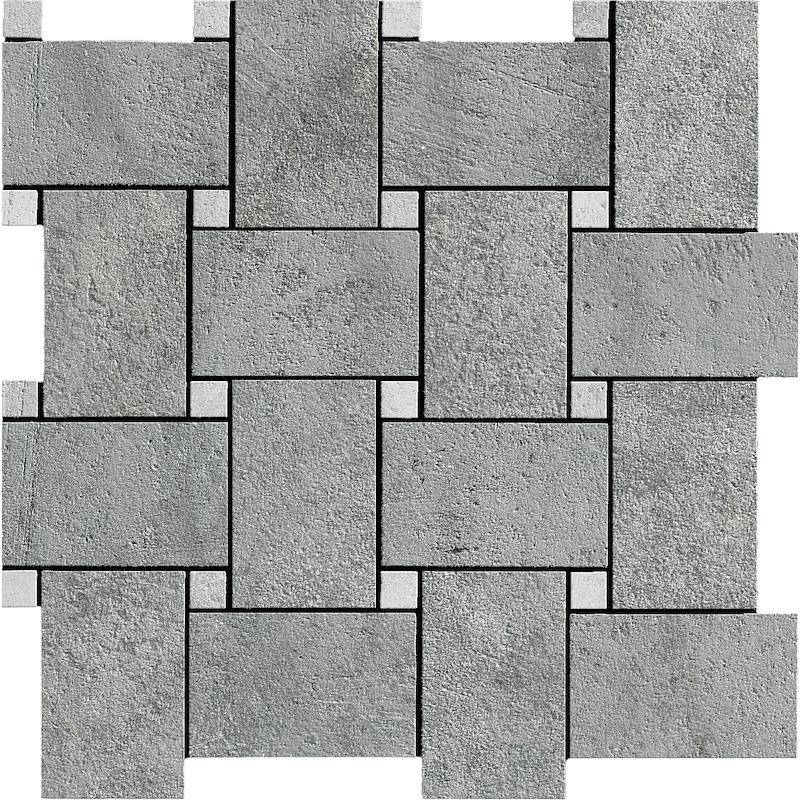 La Fabbrica AVA JUNGLE STONE SILVER INTRECCIO 30x30 cm 8.8 mm Matte