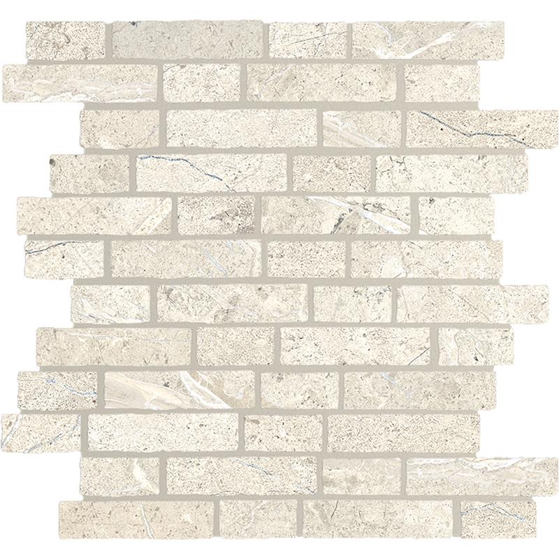 Lea Ceramiche ANTHOLOGY Mosaico Break White 29x31 cm 9.5 mm Worn