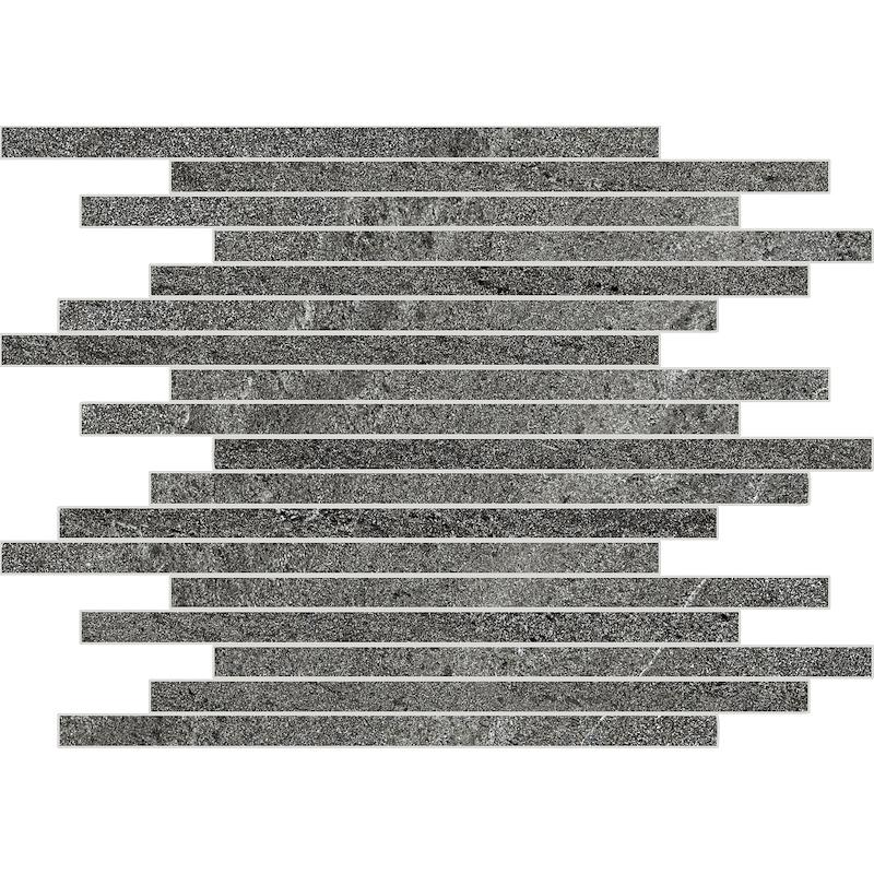 Tuscania LIMESTONE Mosaico Asimmetrico Coal 30x30 cm 9.5 mm Matte