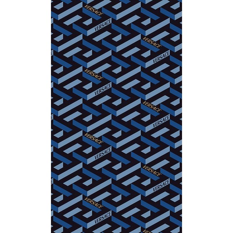 VERSACE MANIFESTO La Greca Maxi Blue 120x280 cm 6 mm Lux