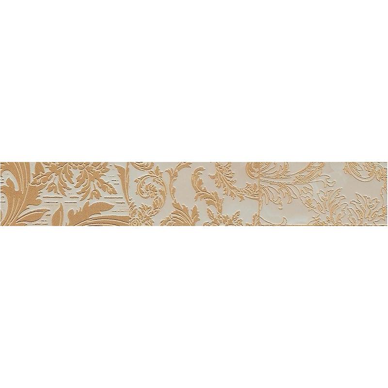 VERSACE MARBLE FASCIA  PATCHWORK BEIGE 9,8x58,5 cm 9.5 mm Lapped