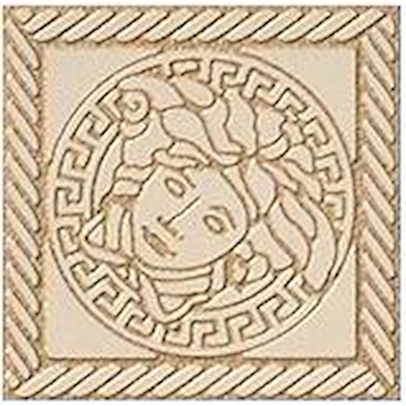 VERSACE MARBLE TOZZETTO MEDUSA BEIGE 11,5x11,5 cm 9.5 mm Lapped