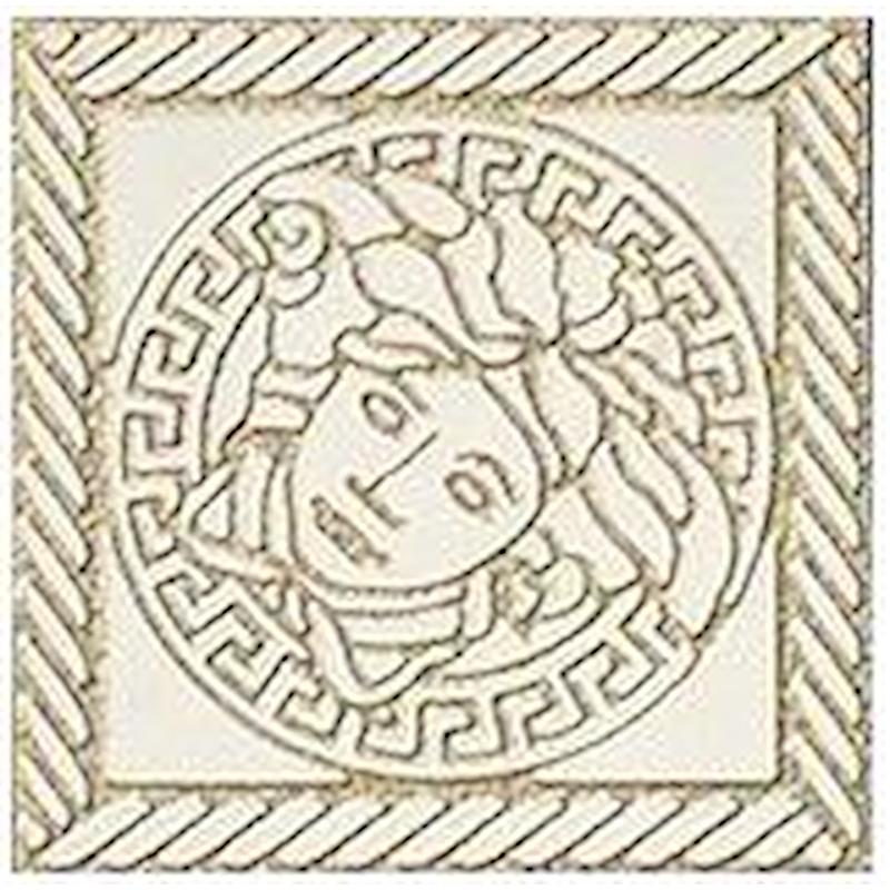 VERSACE MARBLE TOZZETTO MEDUSA BIANCO 11,5x11,5 cm 9.5 mm Lapped