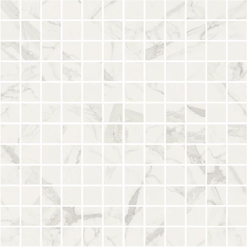 FIORANESE MARMOREA BIANCO STATUARIO EFFECT MOSAICO 2,5X2,5 30x30 cm 10 mm polished