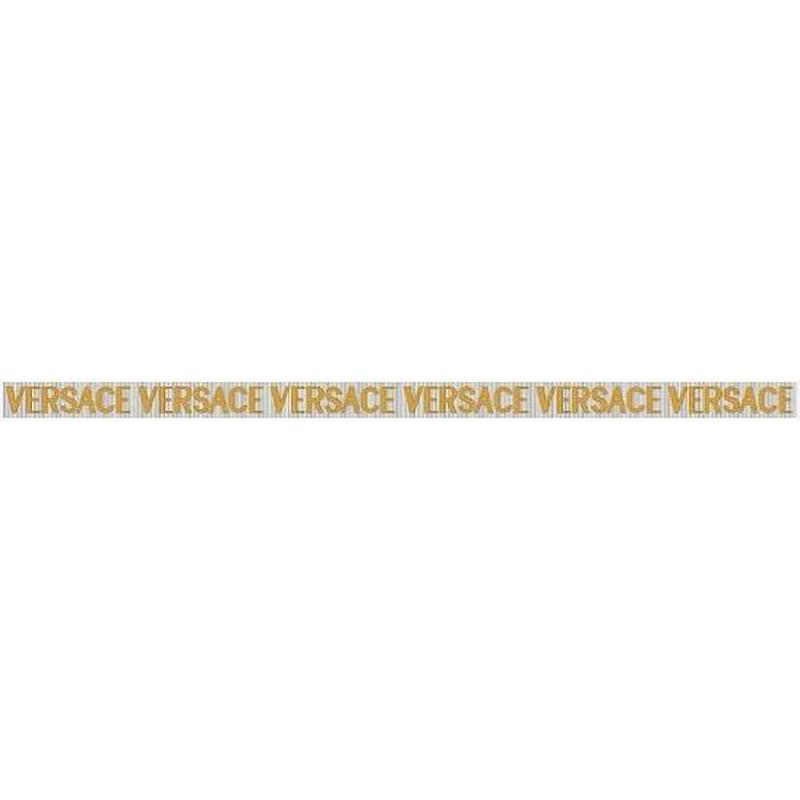 VERSACE METEORITE LISTELLO FIRMA BIANCO/ORO 2,7x60 cm 9.5 mm Matte