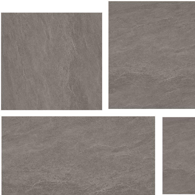 NOVABELL NORGESTONE Modulo 3 Formati Dark Grey 60x90 cm 20 mm Structured