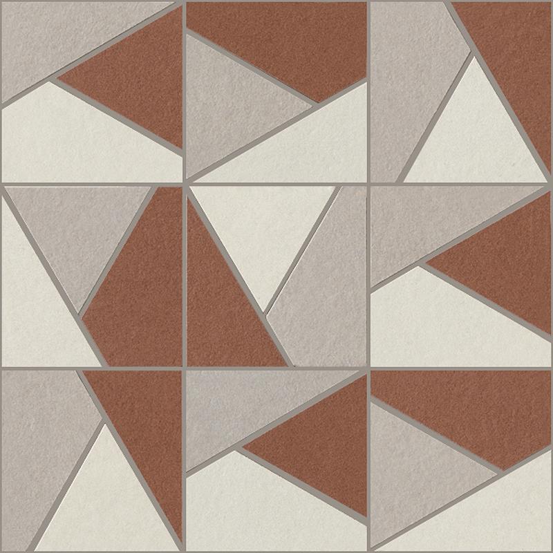 ITALGRANITI NUANCES Mosaico Triangoli Mix Caldo 2 30x30 cm 9 mm Matte
