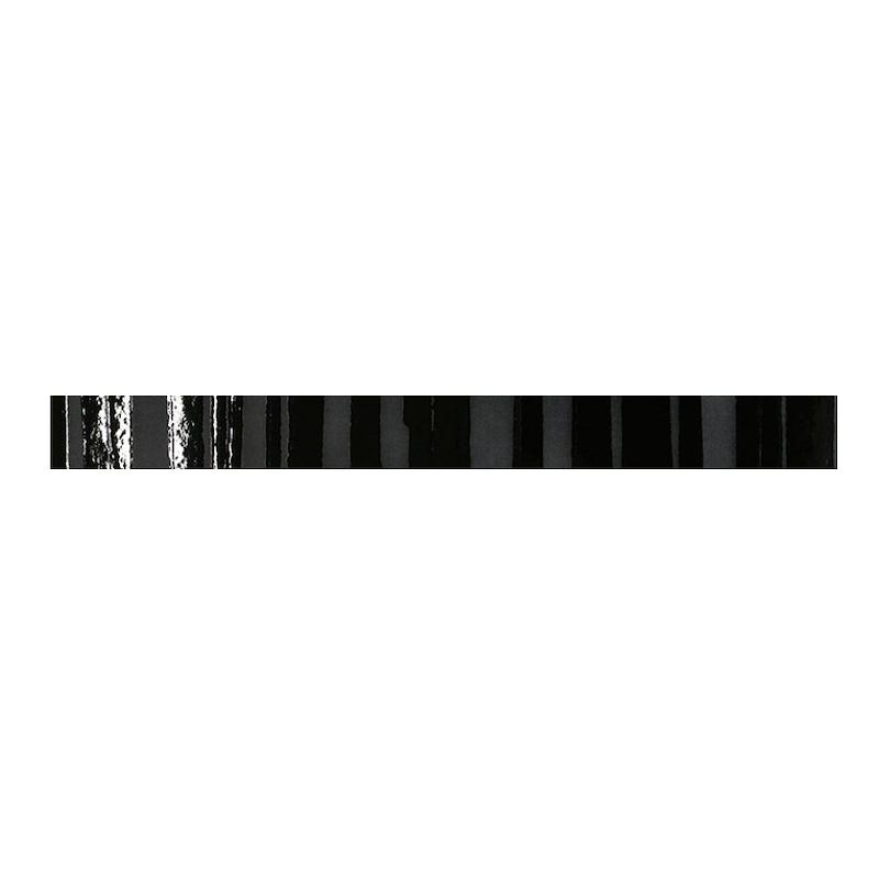 NOVABELL PARIS Listello Brosse Noir 7,5x80 cm 9 mm Matte