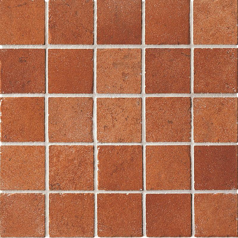 ABK PETRAIA Mosaico Quadretti Rosso 33,3x33,3 cm 8.5 mm Matte