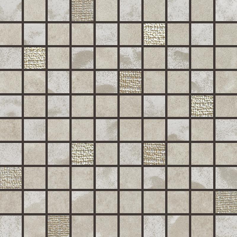 RONDINE PIETRE DI FIUME MOSAICO MIX BEIGE 30x30 cm 9.5 mm Matte