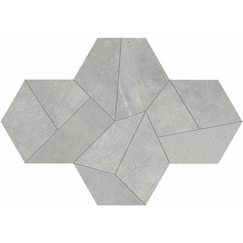 ERGON PLAYGROUND Mosaico Design Mini Grey 22,6x170 cm 9.5 mm Matte
