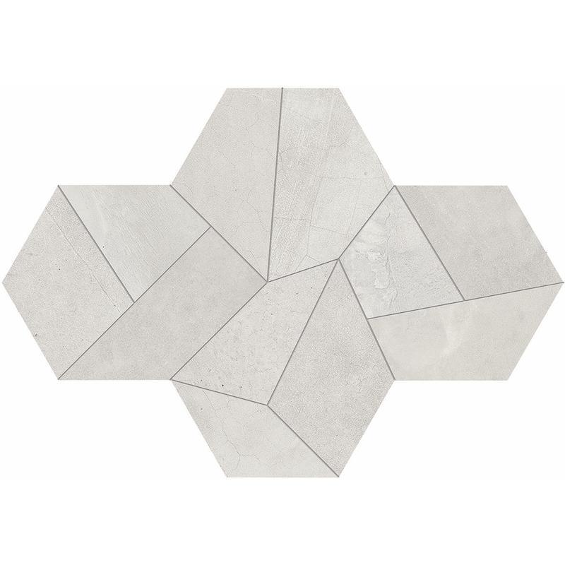 ERGON PLAYGROUND Mosaico Design Mini White 22,6x170 cm 9.5 mm Matte