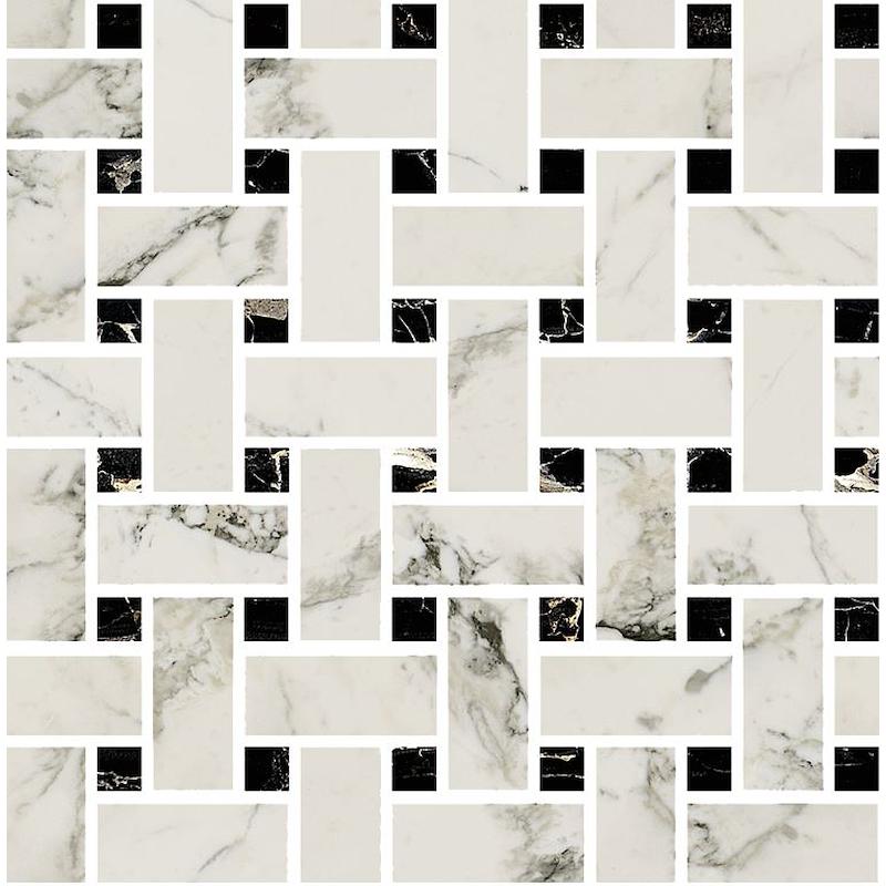 FIORANESE PRESTIGE ARABESCATO  EFFECT MOSAICO WEAVE 30x30 cm 10 mm polished