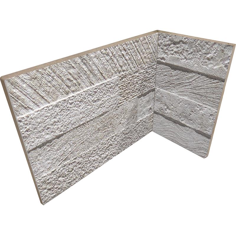 RONDINE QUARZITE 3D ANGOLO INTERNO BIANCO 20x10x15 cm 7 mm Matte