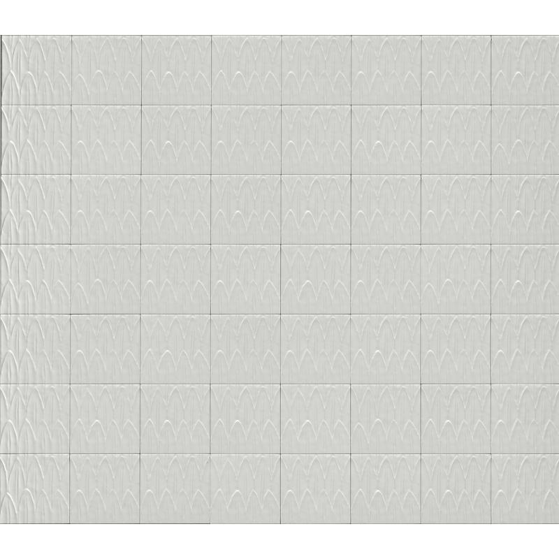 Ragno SOL BIANCO GLOSSY STRUTTURA FOGLIA 3D 15x15 cm 10 mm Glossy