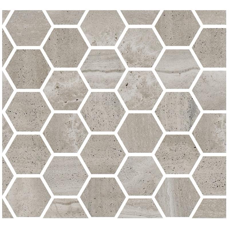 COEM REVERSO Mosaico Esagono Grigio 30x30 cm 10 mm Matte