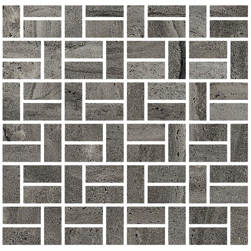 COEM REVERSO2 Mosaico Bricks Black 30x30 cm 10 mm Matte