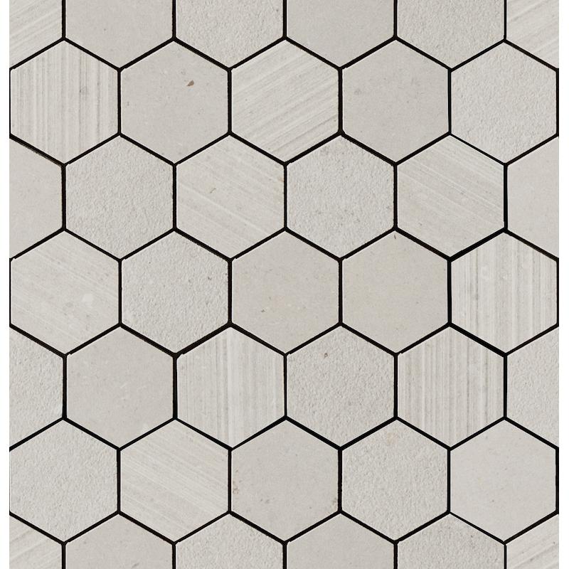 ITALGRANITI SILVER GRAIN Mosaico Esagonetta Mix Grey 30x31 cm 9 mm Matte