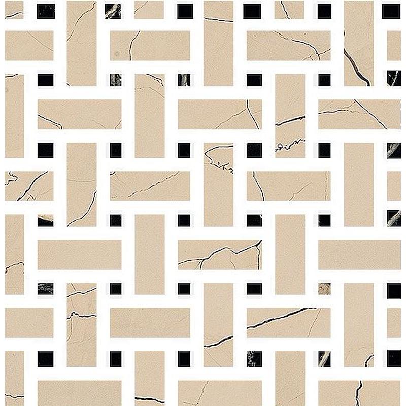 FIORANESE SOUND OF MARBLES MARBLES BEIGE ANTICO MOSAICO WEAVE 30x30 cm 10 mm polished