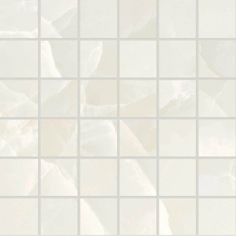 EMIL TELE DI MARMO ONYX Mosaico 5X5 Ivory 30x30 cm 9.5 mm Lapped