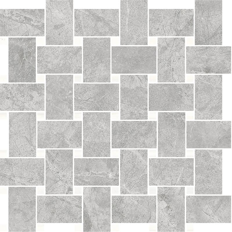 Ceramica Sant'Agostino THEMAR Mosaico Rete Grigio Savoia 30x30 cm 10 mm Krystal